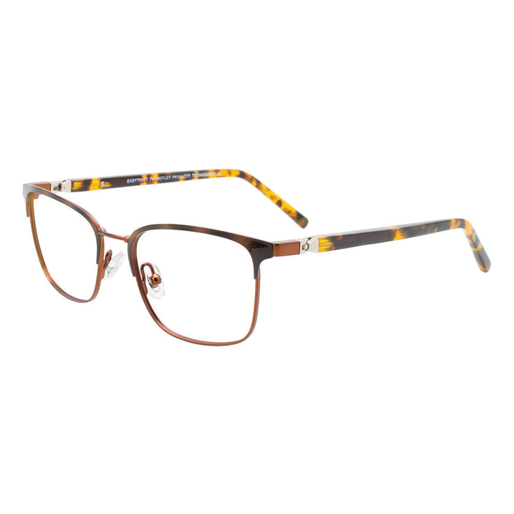 EASYTWIST ET9001 Eyeglasses 010 Satin Demi Brown   Brown 47mm